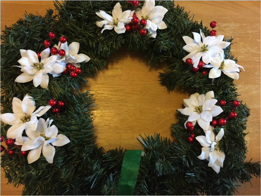 DIY Christmas Wreath Step 3