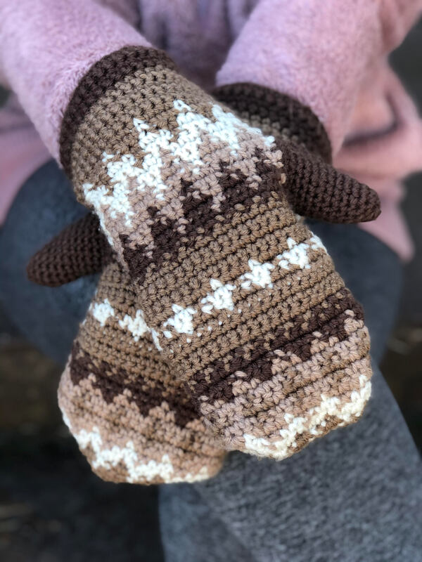 bernies mittens free crochet pattern