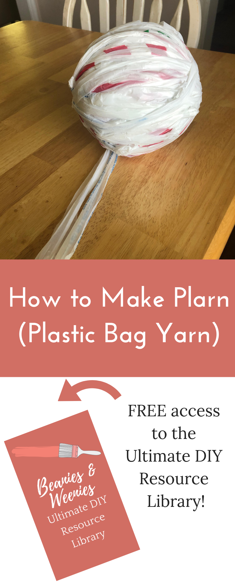 how to make plarn (plastic bag yarn)