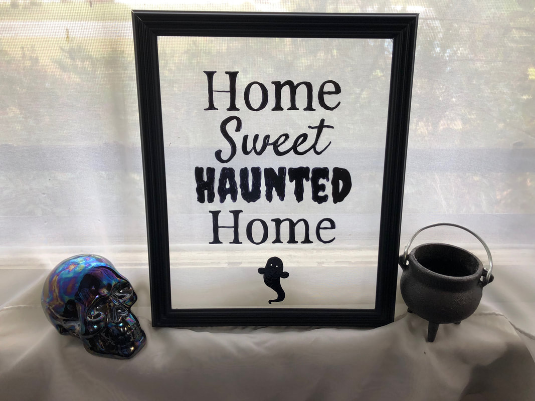 DIY Halloween Wall Decor with Canva | Home Sweet Haunted Home
