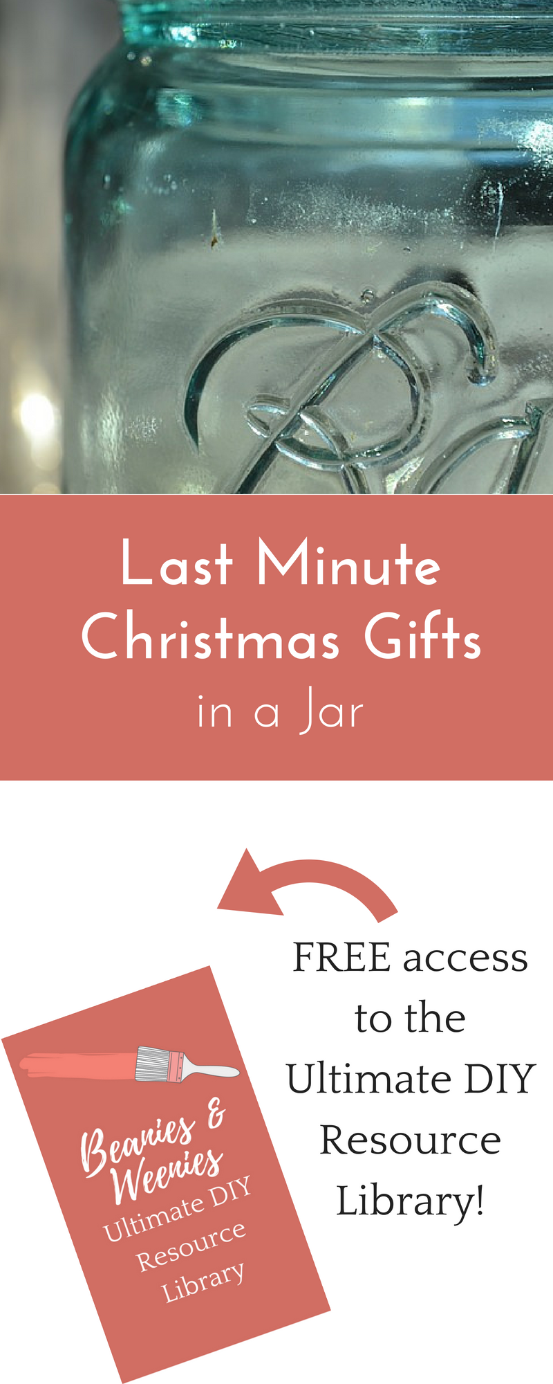 last minute christmas gifts in a jar