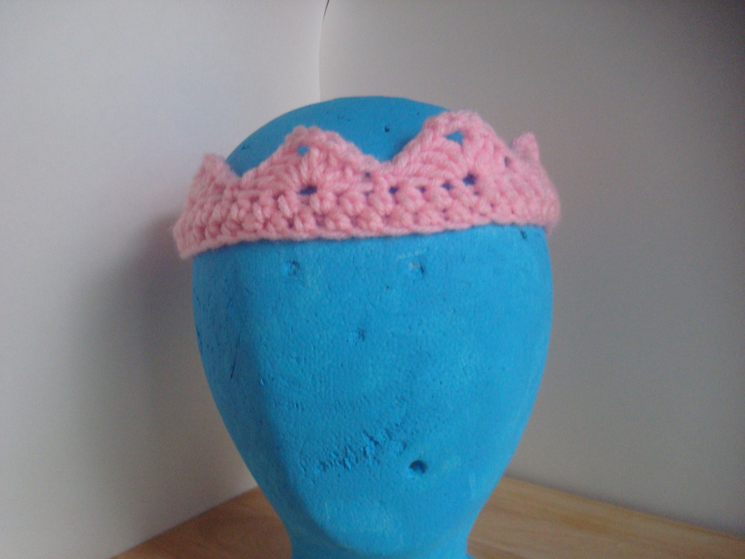Crochet, Crown, Kids, Children, Babies, Blue, Pink, Boy, Girl, Handmade, Homemade, Craft