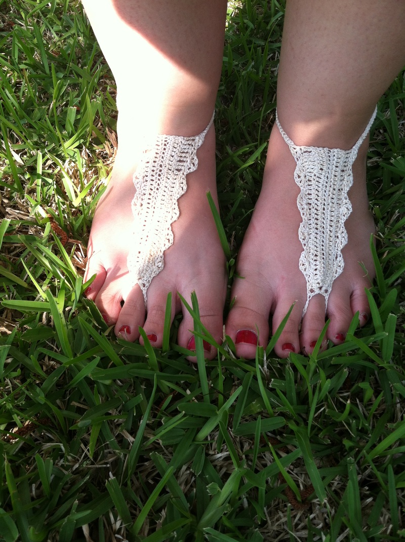 handmade, crochey, lacy, boho, barefoot sandals, anklets, beach, wedding, outdoor, summer, girly, cute, etsy, order