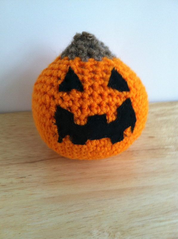 Crochet, Cute, Stuffed, Pumpkin, Jack'o'lantern, jack o lantern, Halloween, Fall, October, Small, Large Plush, Novelty, Seasonal, Handmade, Homemade, Craft