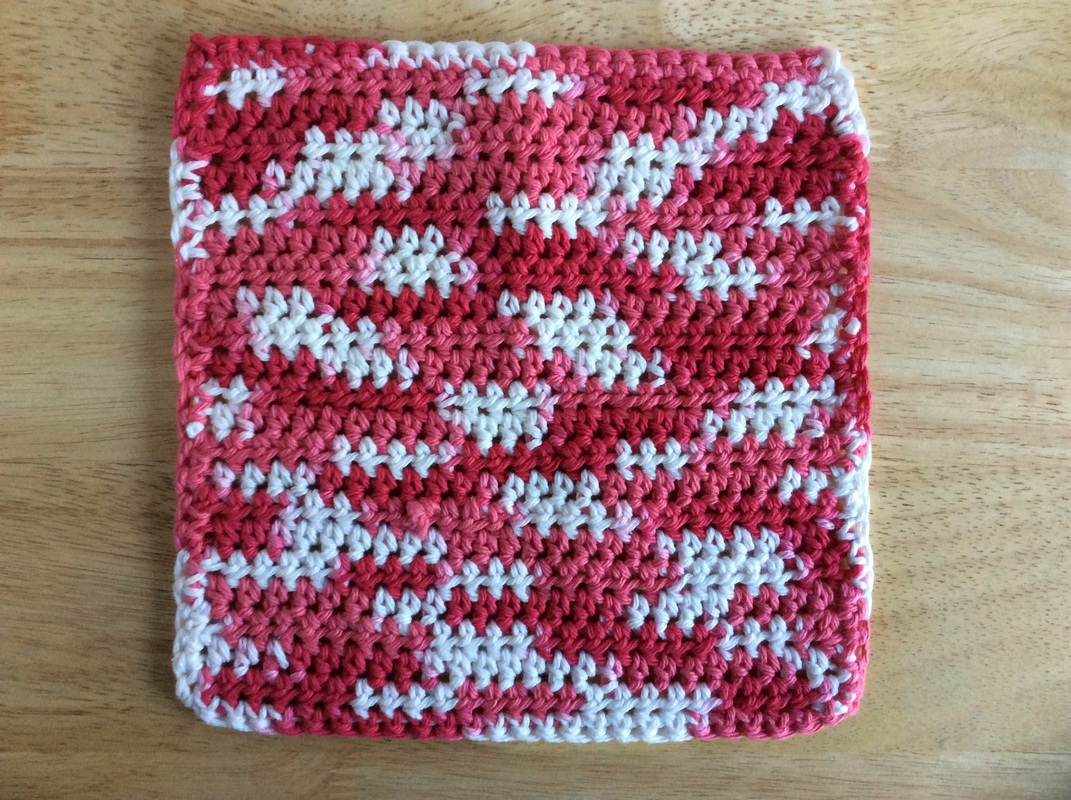Crochet Valentines Day Dishcloth Etsy Sale