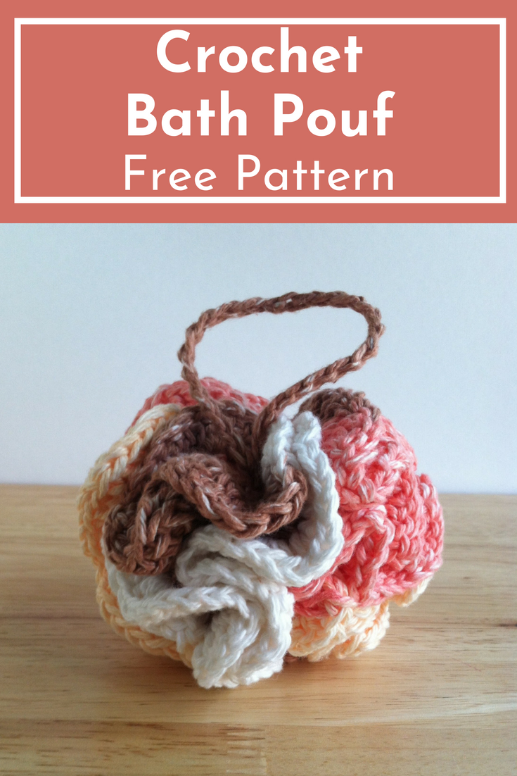 crochet bath pouf: free pattern