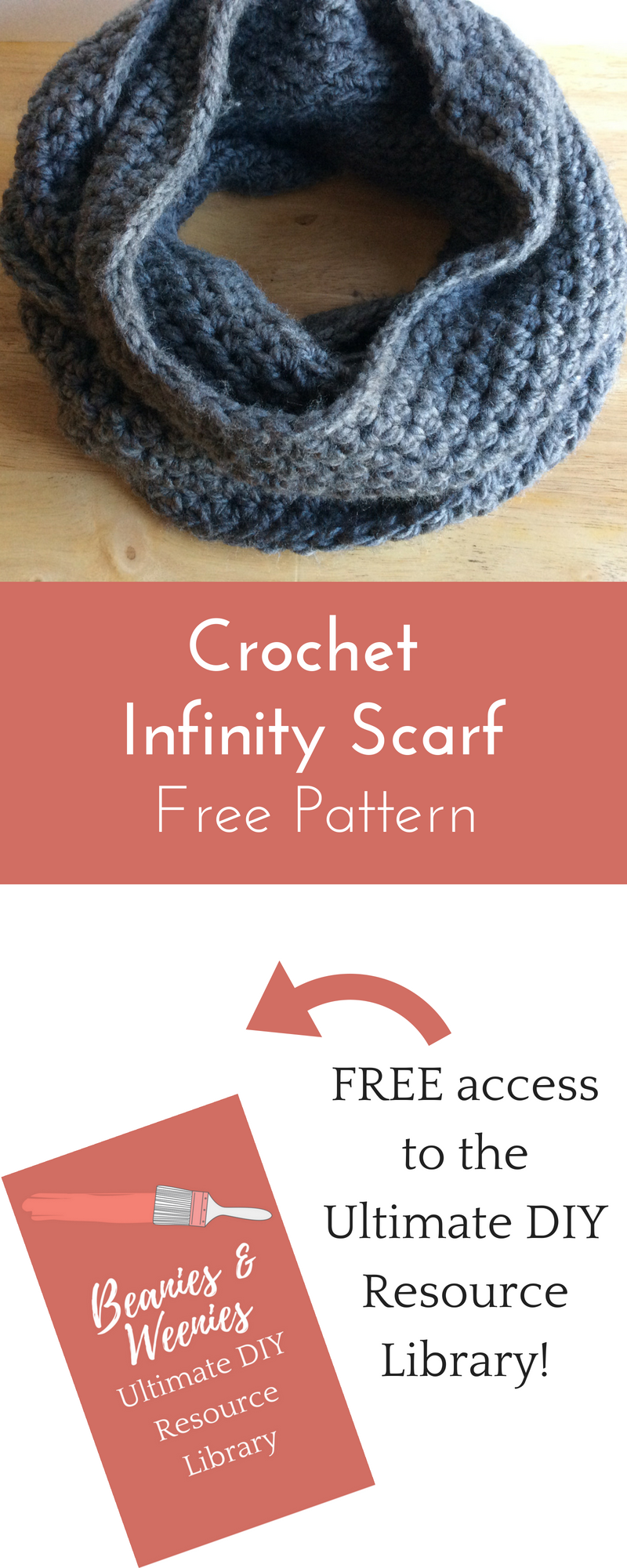 Crochet Infinity Scarf free Pattern