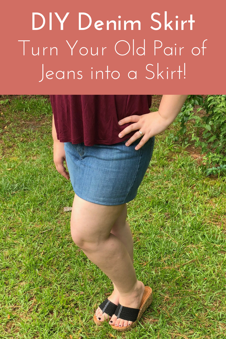 DIY Denim Skirt | Turn your old pair of jeans into a skirt! DIY jean skirt | Upcycled Jeans | Recycling Old Jeans | Things you can make with old jeans | Old Jeans Project | Old Jeans Repurpose