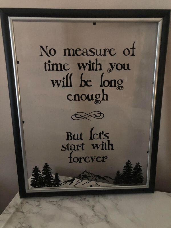 DIY Twilight Quote Decor With Canva | No measure of time with you will be long enough. But let's start with forever.