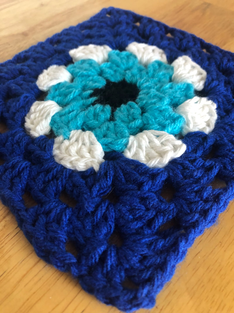 Evil Eye Granny Square Pattern | How to Crochet an Evil Eye Wall Hanging