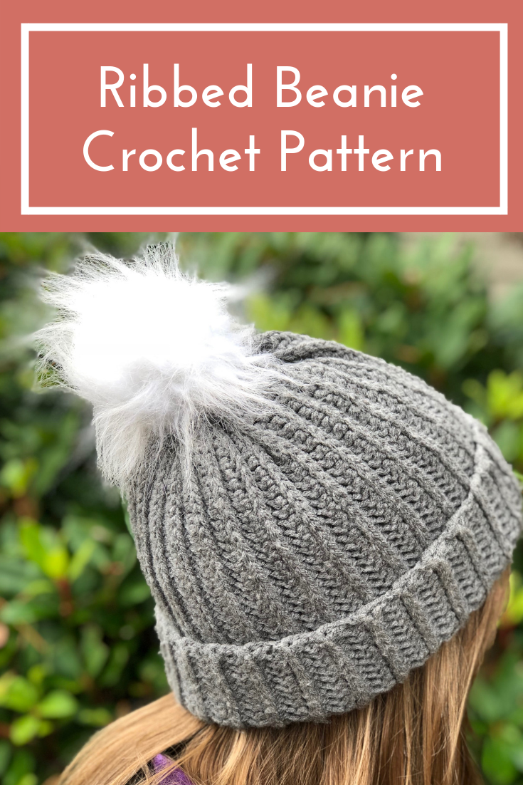 Ribbed beanie crochet pattern